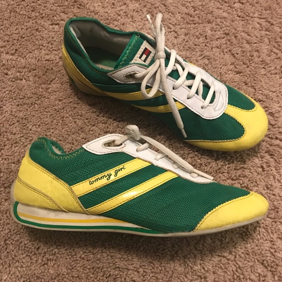 tommy hilfiger green shoes